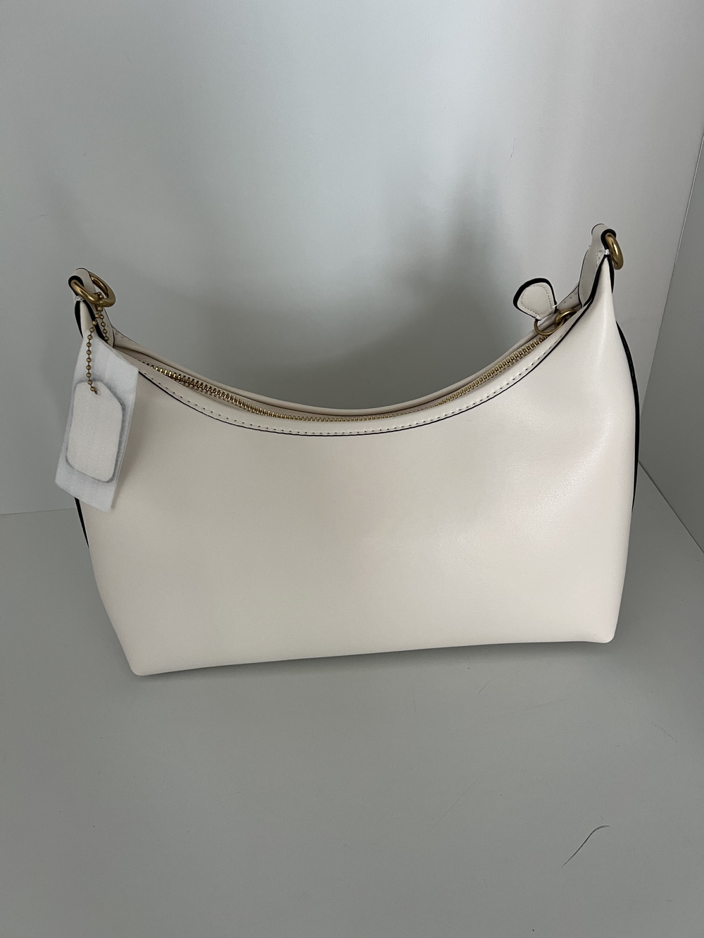 COACH Cream Juliet Hobo Leather Shoulder Bag - Picture 2 of 6